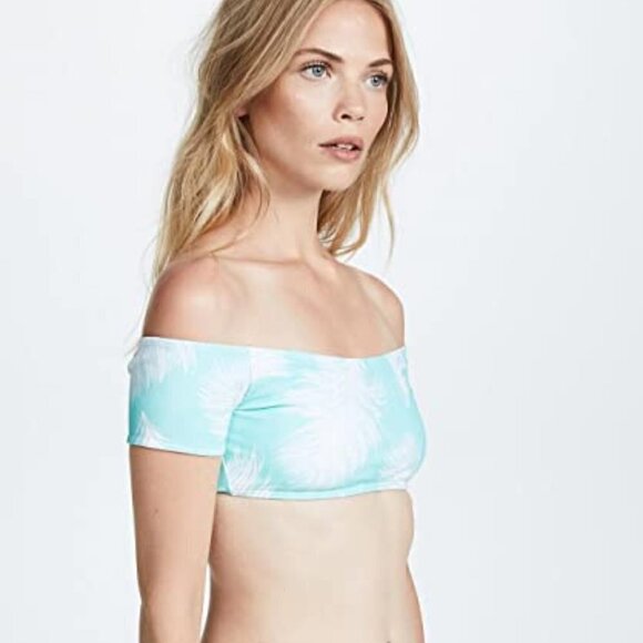 NWT ViX Feathers Off Shoulder Top and Lucy Long Tie Full Bottom Set Size Medium - Picture 5 of 11